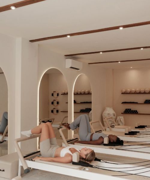 Bild zu Reformer Mittagspausen Flow in deinem Flow Reformer Pilatesstudio in Rodgau